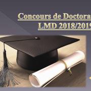 Concours de Doctorat LMD 2018/2019